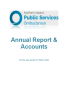 Screenshot picture of front cover of annual report and accounts 